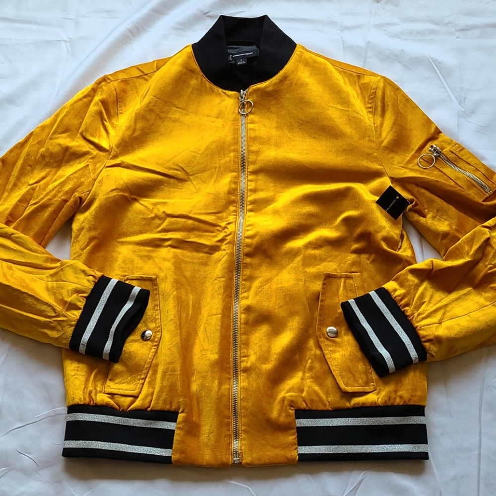 Inc bomber jacket gold